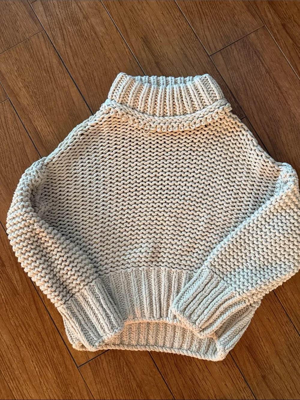Free People My Only Sunshine Chunky Knit Sweater- size XS
